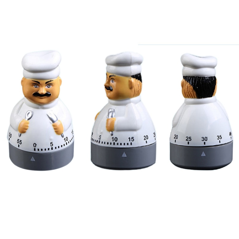 Alarm Clock Electronic Timer Chef Shape Household Kitchen Timers Kitchen Gadget Durable