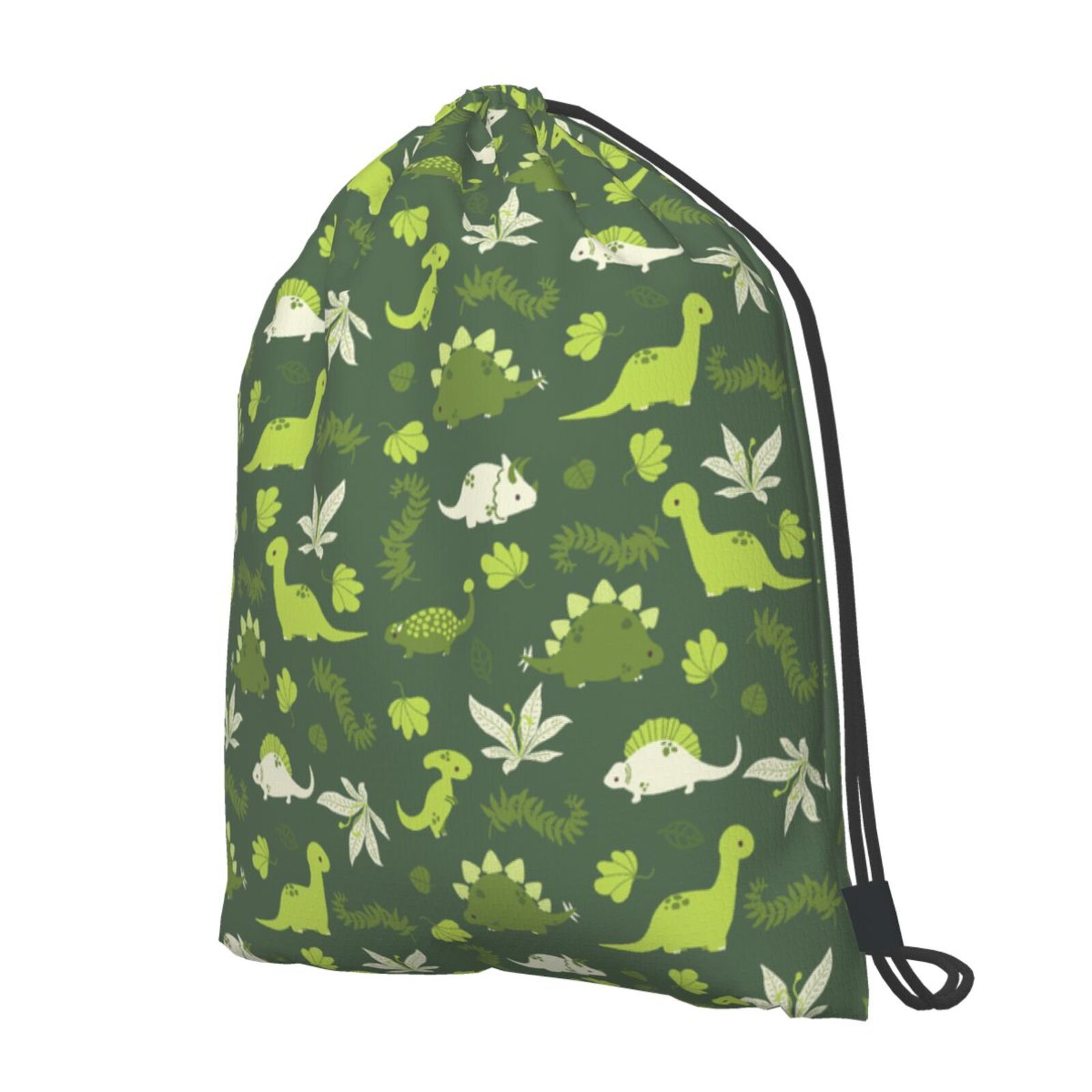 Cute Cartoon Dinosaur Pattern Drawstring Backpack Bag Cinch Bag Sports Bag Size 42cm*50cm
