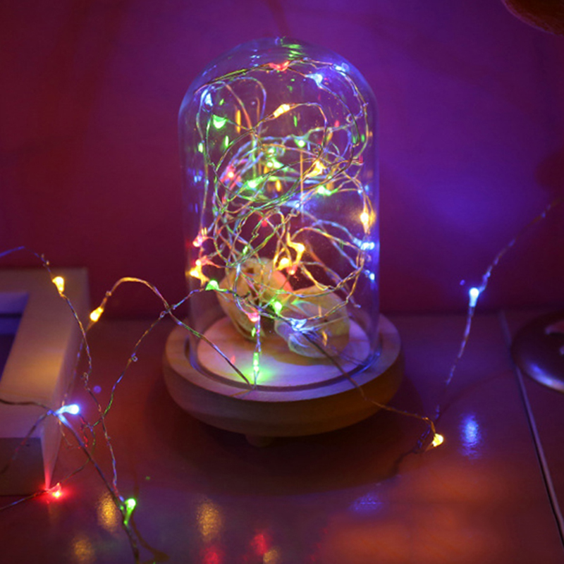 Guirnalda de luces LED con 3 modos, guirnaldas centelleantes alimentadas por batería, luces para dormitorio, boda, , cumpleaños, del día de la madre, decoración