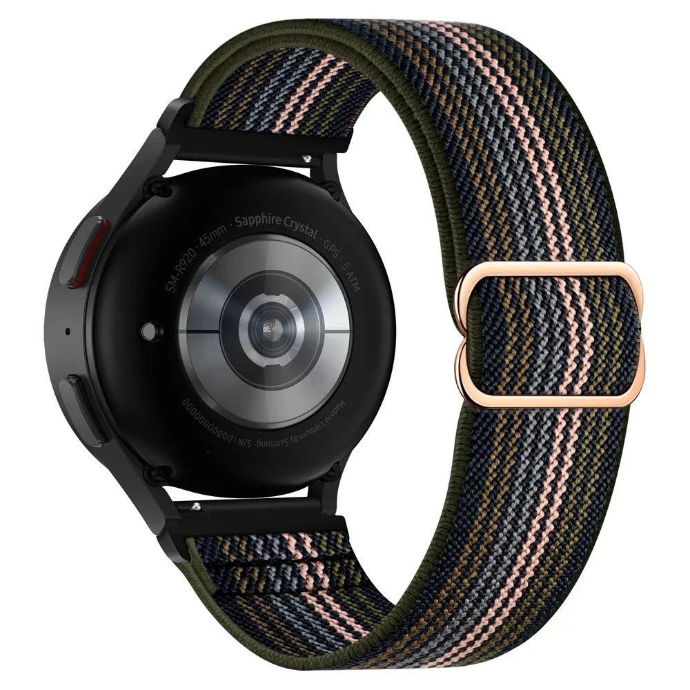 20 x 22mm rem til suunto 5 / 9 peak pro dlc-rem suunto race s/vertical/ocean smartwatch-armbånd flettet nylonrem korrea: Grøn / 14mm