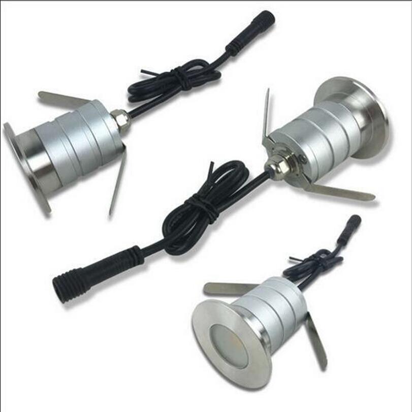 3w led underjordisk lys  ip67 dc12v-24v cree innfelt gulvbelysning på vannet, vanntett begravd lampe, hagelykt