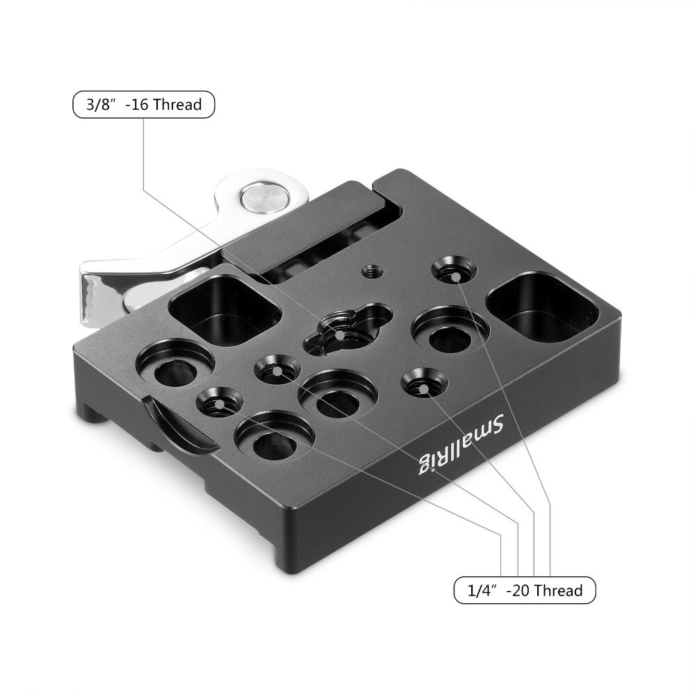 SmallRig – pince de fixation de caméra à dégagement rapide (type Arca Compatible), pour SmallRig A7III L Plate 2122 / GH5 L support 2179, attache 2143