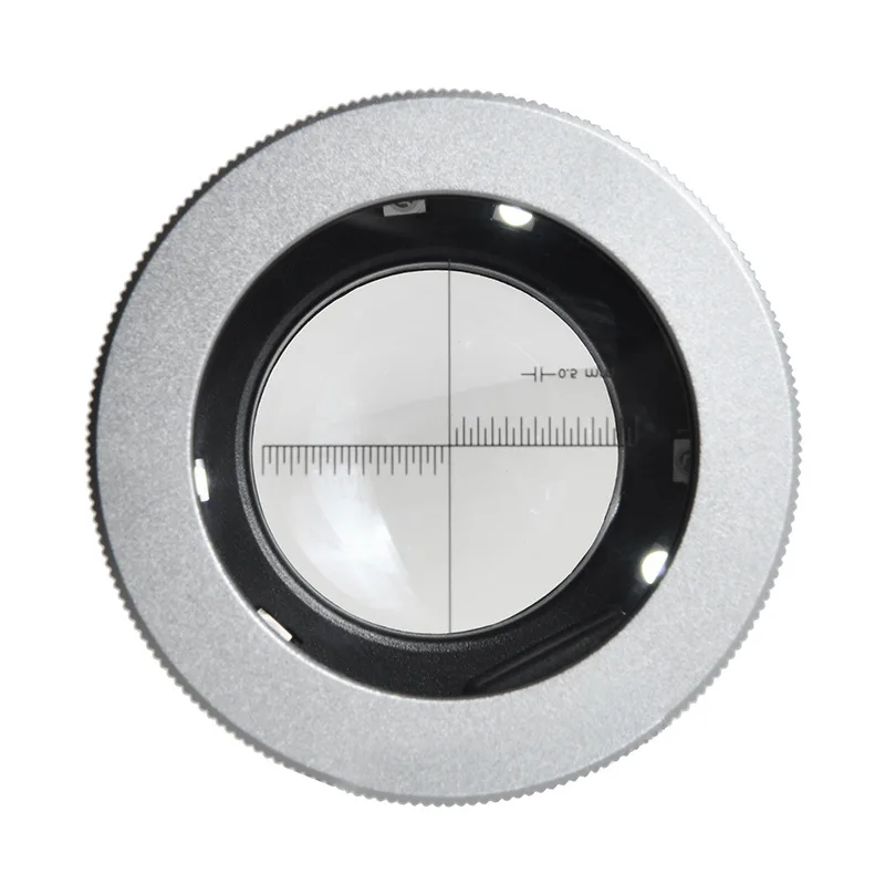 10X Full Metal HD Magnifying Glass with LED/UV Light Optical Glass Lens Rechargeable Magnifier for Coin Stamps Antique Jewelry