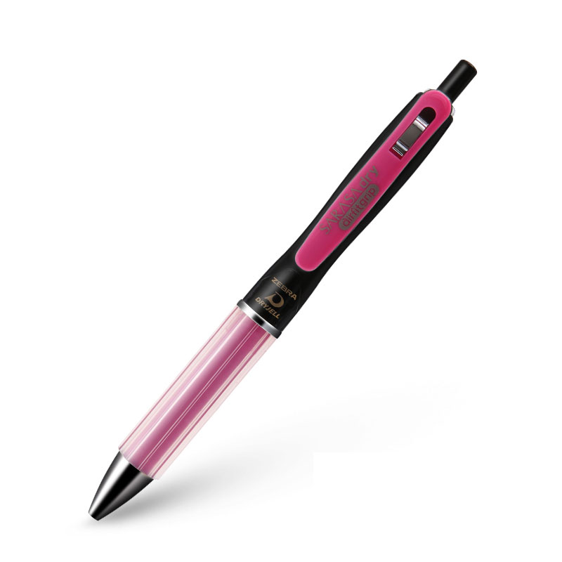1Pcs ZEBRA Gel Pen JJZ49 SARASA Dry AirFit Air Cushion Anti-Fatigue 0.5 mm Refill Replaceable Soft Holder Press Black Water Pen: black-pink 0.5mm