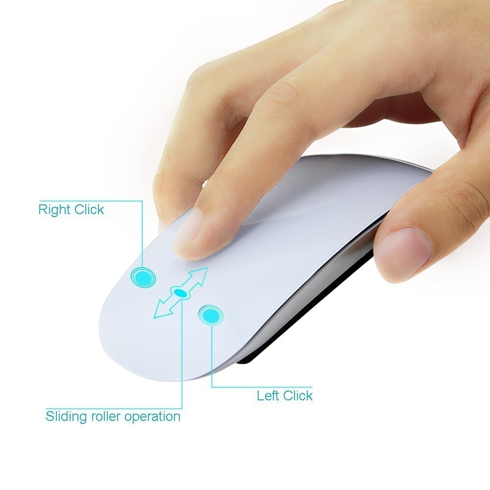 CHYI Magic Wireless Computer Mouse For Apple Macbook Ergonomic Arc Touch 3D Slim Optical Usb Mause Ultra Thin PC Laptop Mice 2