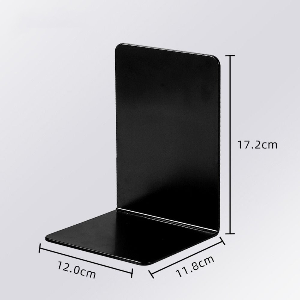 Soporte para libros, sujetalibros de escritorio en forma de L, soporte para libros INS duradero, estante de soporte para libros de exhibición Simple para estudiantes: gris