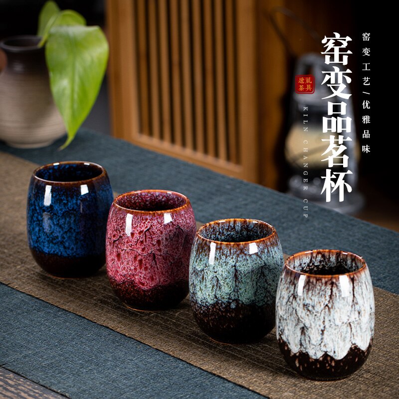 4ps Ceramic Mug Big Capacity Coffee Cup Coffee shop Porcelain Tea Cups Lady Valentine's Day Anniversary Cup set