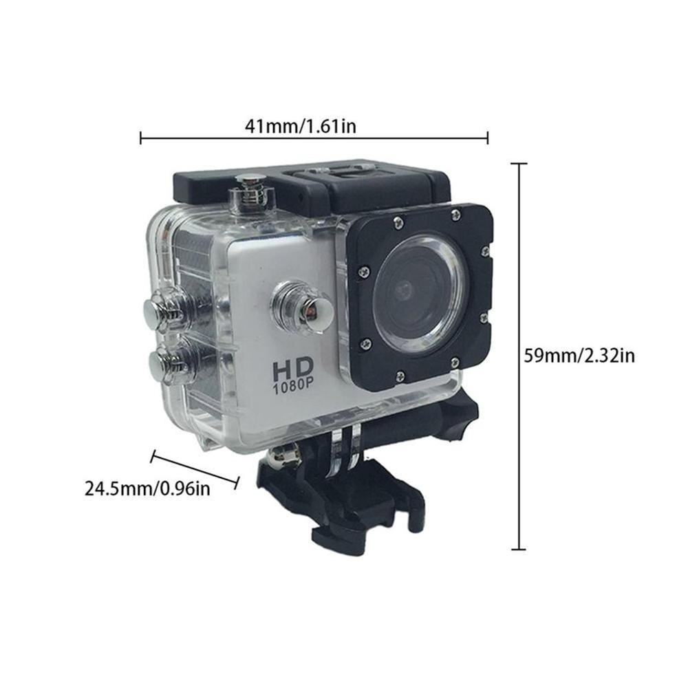 Action Camera Plastic 30M Waterproof Go Diving Pro Sport Mini Dv 1080P Video Camera Bike Helmet Car Cam Dvr