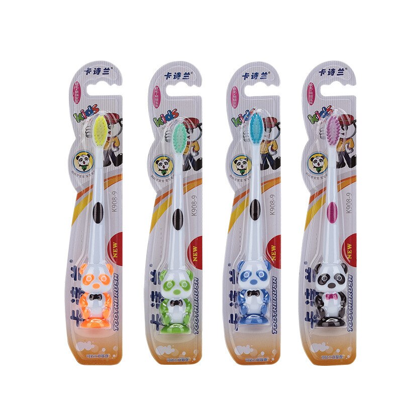 1 pcs Children Cartoon Panda Soft Bristle Toothbrush Baby Tooth Brush Kids Training Teeth Brush Dental Care for 3-12 Years Old