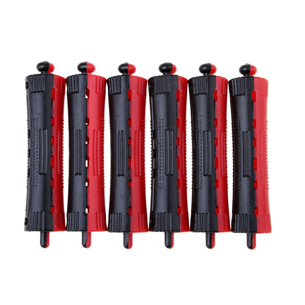 Lots 6 Pieces Assorted Sized Plastic Cold Wave Perm Rod Hair Hairdressing Curler Styling DIY Curling Rollers Set