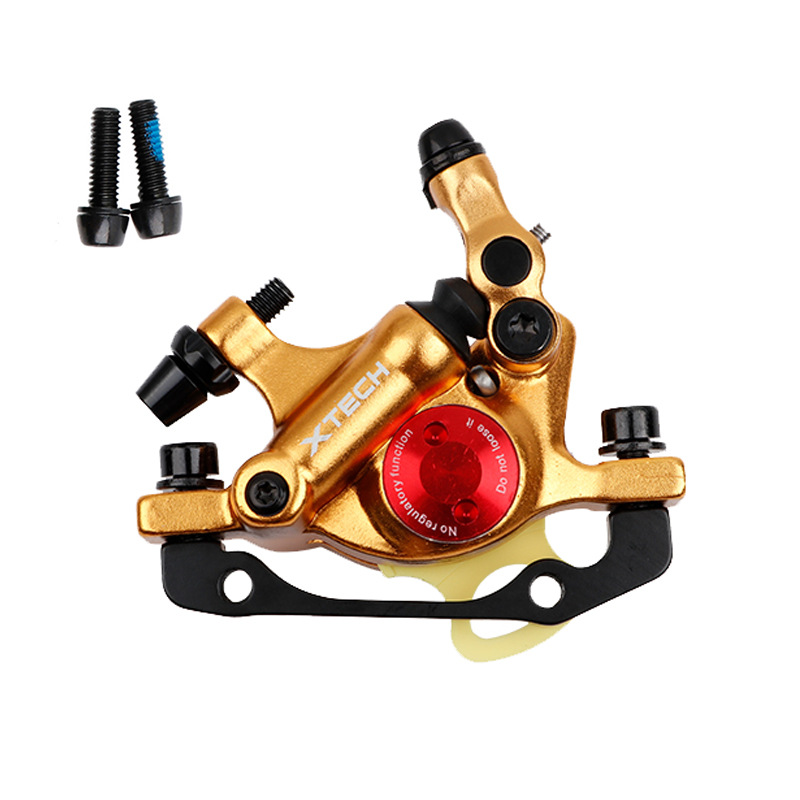 ZOOM XTECH HB100 MTB Oil Disc Hydraulic Brake Disc Brake Line Pull Calipers Front & Rear G3 rotors 120/140/160/180MM MT200 M315: Orange