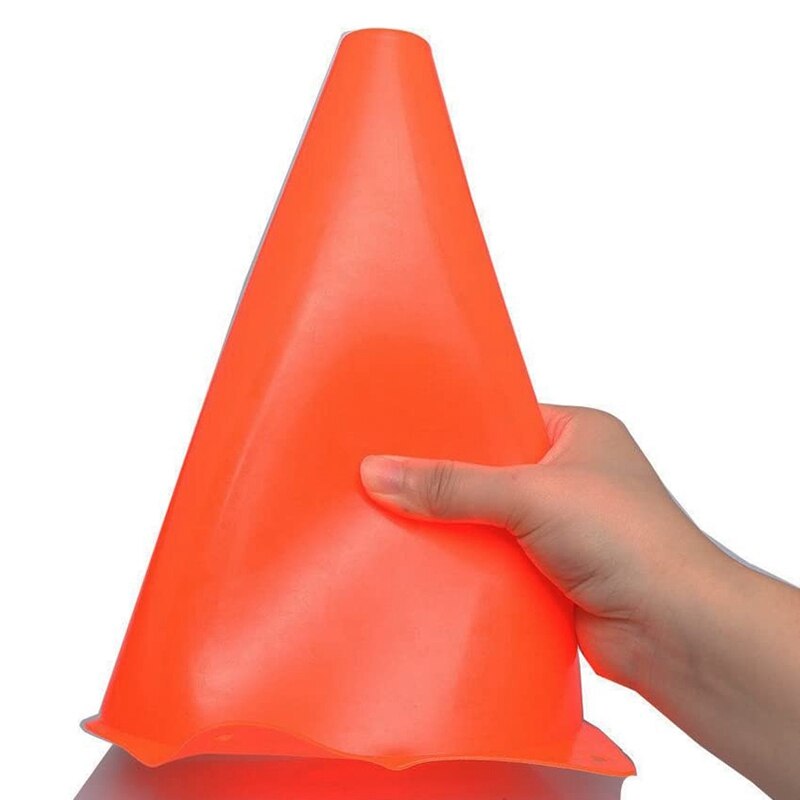 Set van 10 kegels voor voetbal, geschikt voor atletiek, kegelmarkering, voetbal, buitensporten voor kinderen