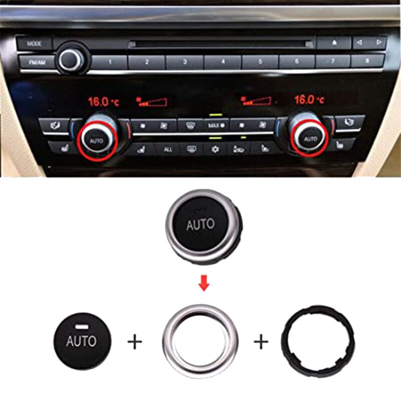 Bil temperatur justering bryter knott a/c klimaanlegg knott for-bmw 5 6 7 serie  x5 x6 f10 f07 f11 f01 f15 f16