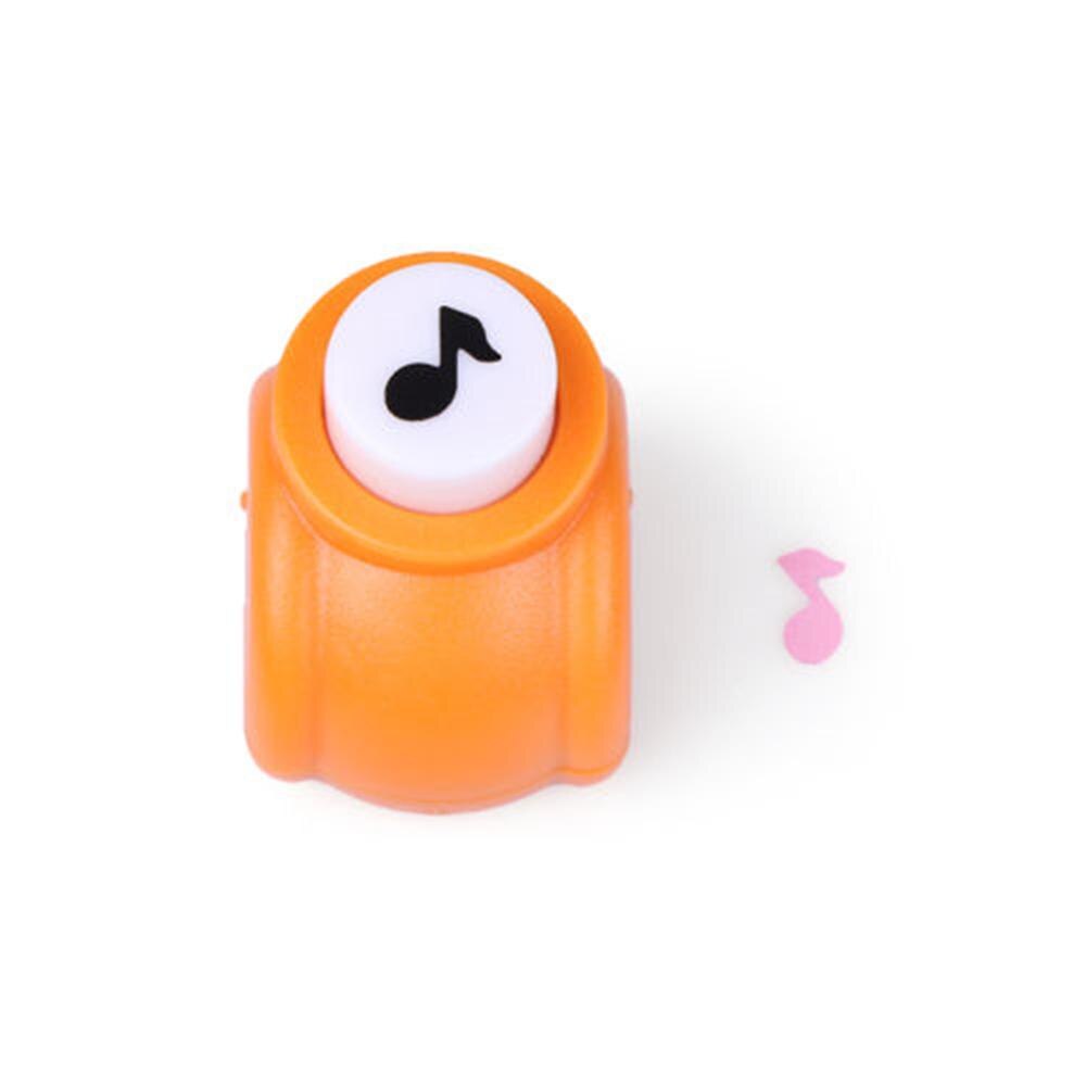 1PCS Kids Toy Stamp Child Mini Printing Paper Hand Shaper Stamp Mold Scrapbook Tags Cards Craft DIY Punch Cutter Tool: music