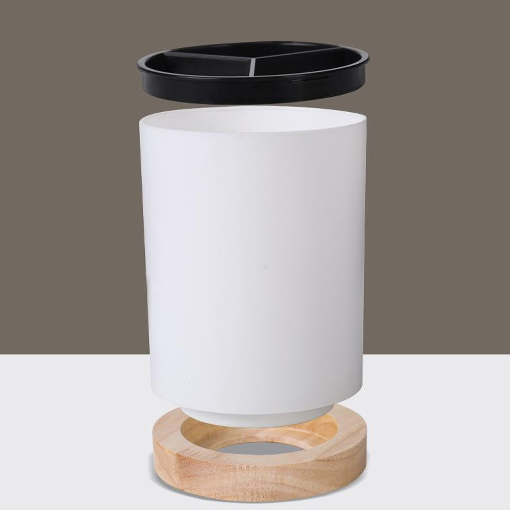 Kitchen Tableware Storage Bucket Utensil Holder Cutlery Drainer Plastic Chopstick Spoon Storage Rack Detachable 3 Divided