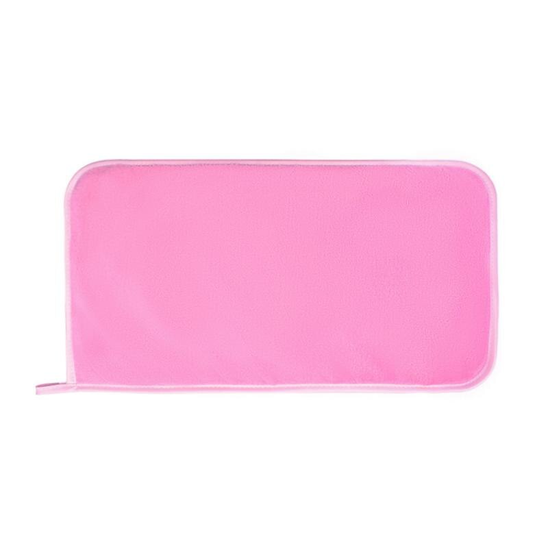 Microfiber Makeup Remover Reusable Facial Cloth Make Up Eraser Towel Remover Wipes No Need Cleansing Oil Skin Care: 5pcs pink