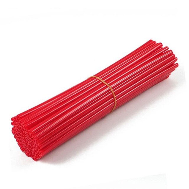 72pcs MTB Wheel Rim Spoke Shrouds Skins Covers Bike Wheel Spoke Sleeves Wraps Cover Mountain Bike Cycle Parts