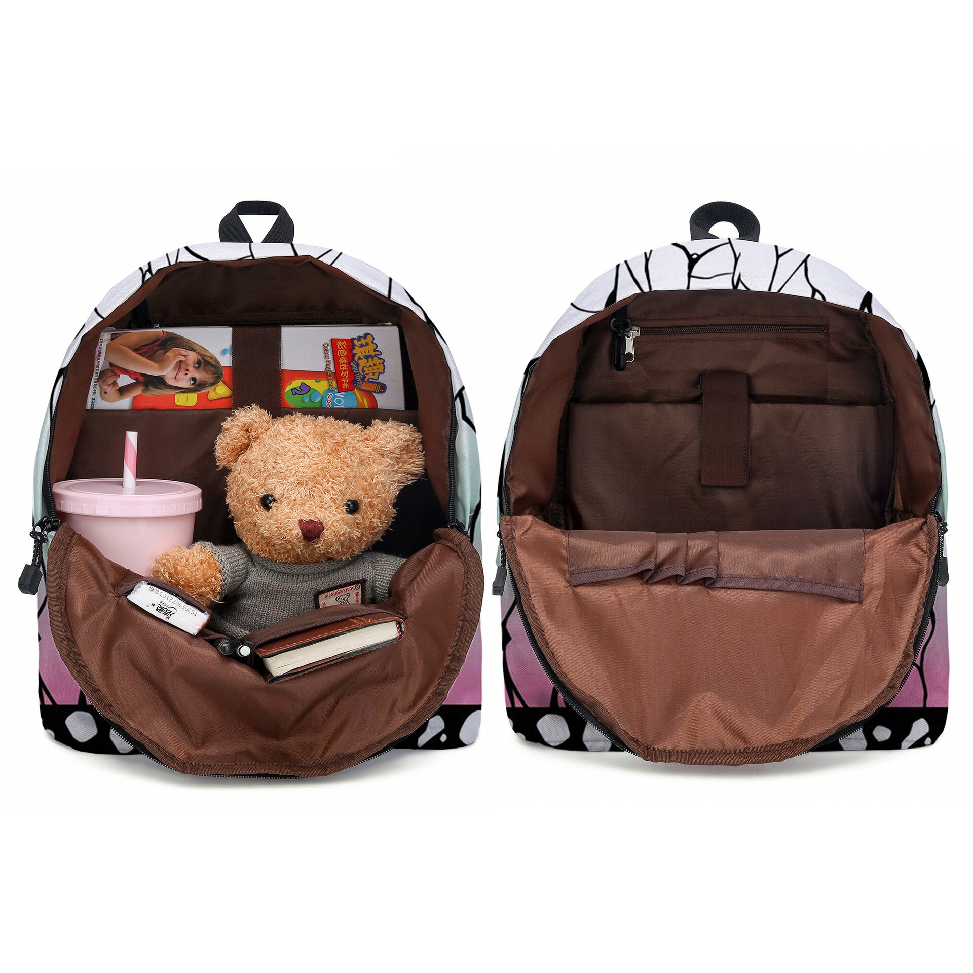 Atinforブランド2ピース/セットprianting通学小学生のための中等学校の学生旅行bagpackバックパック