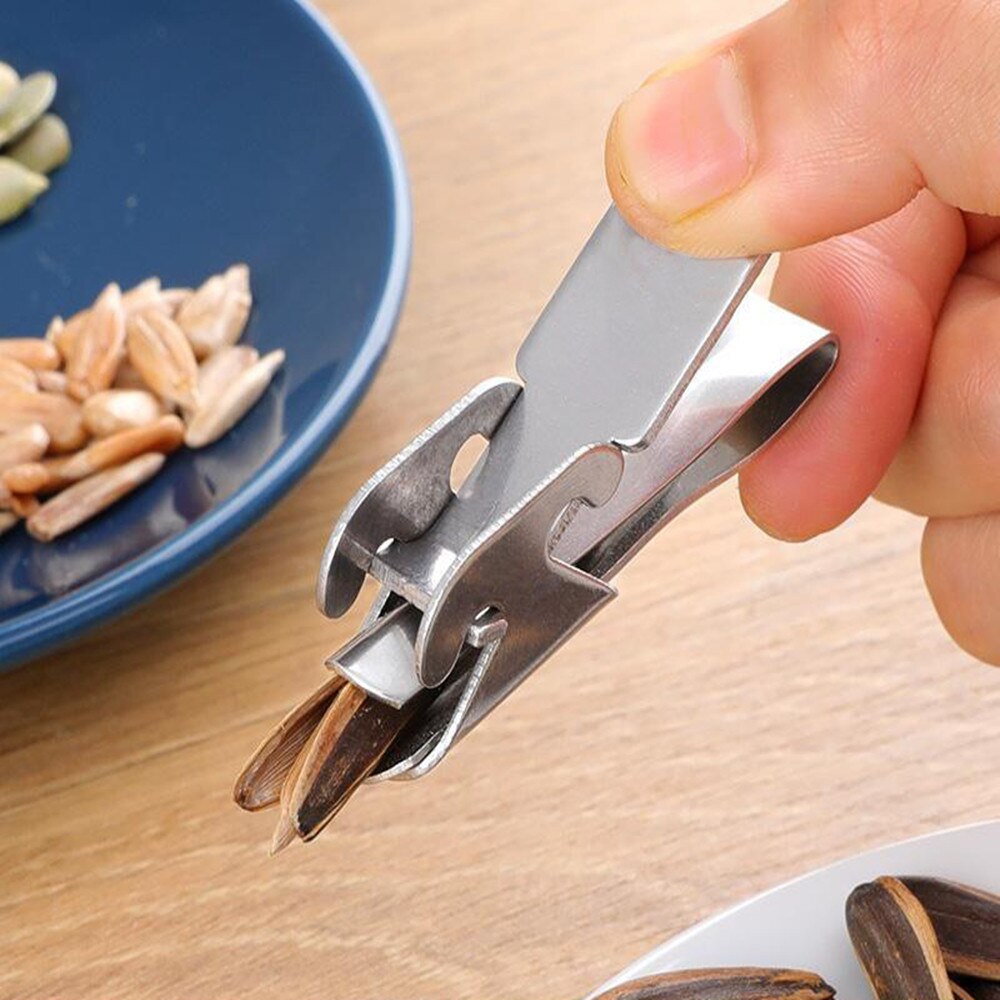 Sheller Nuts Opener Melon Seed Plier Clamp Pistachio Opener Sunflower Seeds Peeler Walnut Pine Cracker Kitchen Tools Accessories
