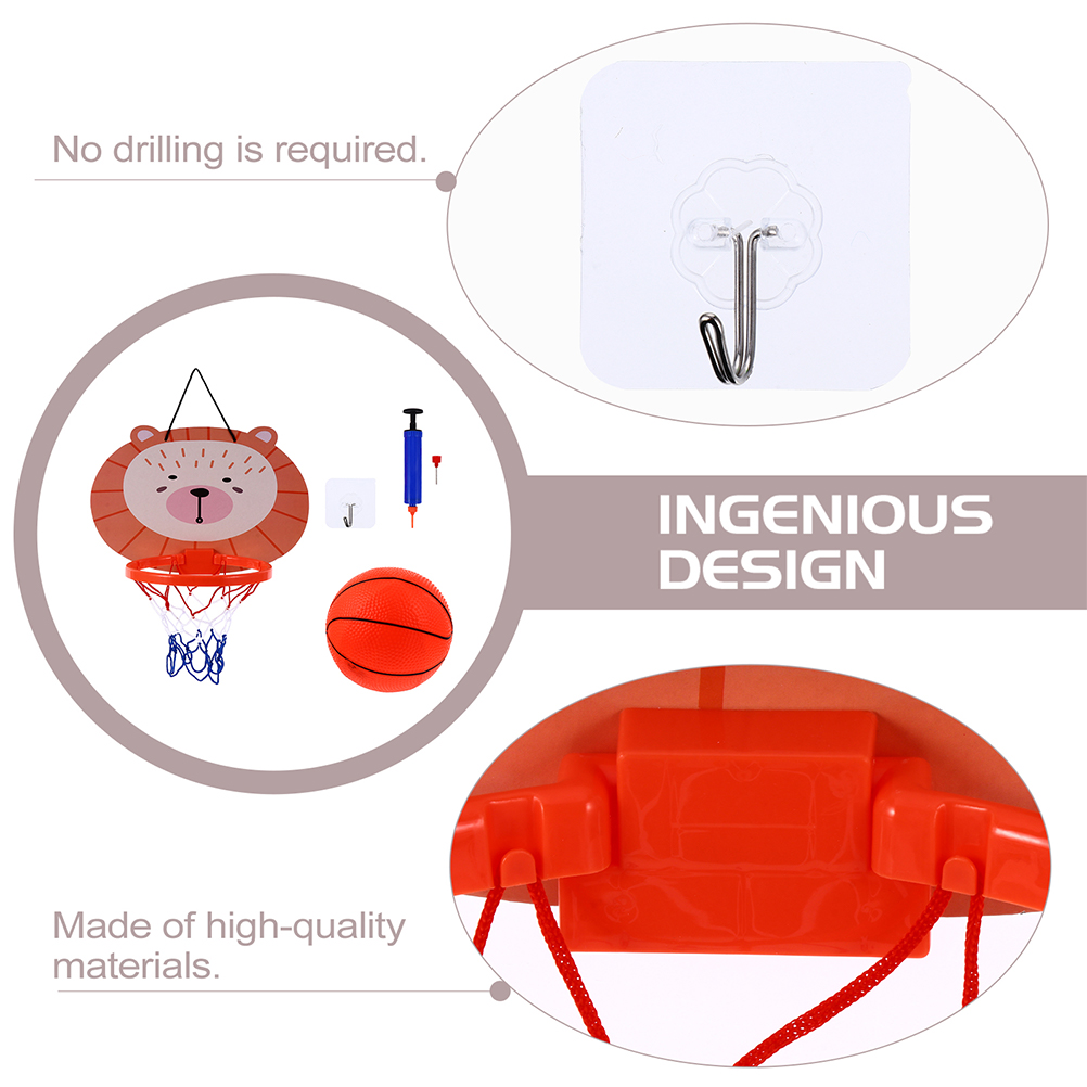 1 Set Hanging Basketball Set with Mini Basketball for Home Office Bedroom