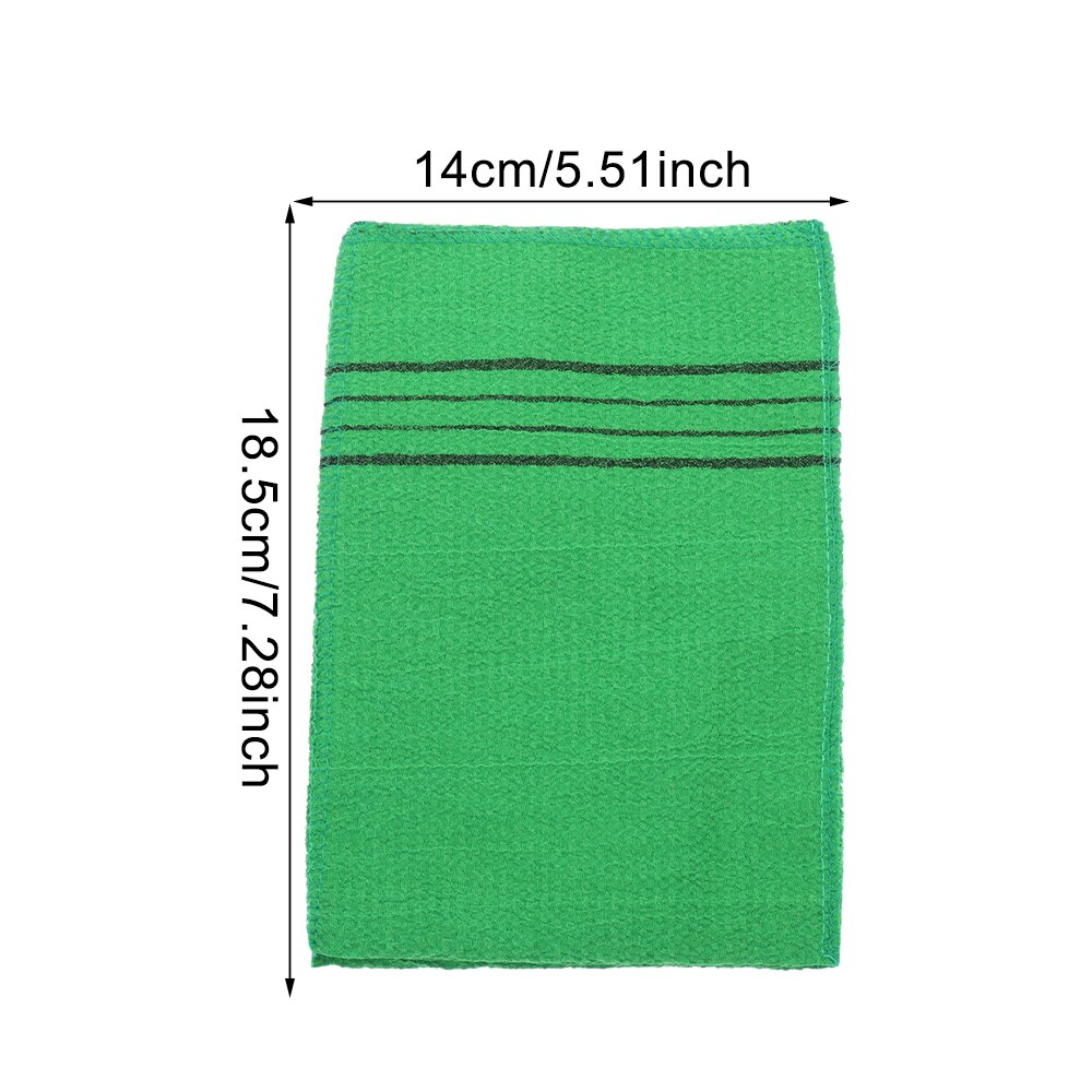 1 PC doppelseitige Handtuch Koreanische Peeling Schlecht Waschlappen Körper Peeling Dusche Handtuch Tragbare Für Erwachsene Grob Getreide Handtuch