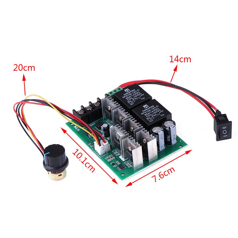 1 pièces DC 12/24/36/48v 40a Pwm régulateur de vitesse moteur Pwm interrupteur réversible