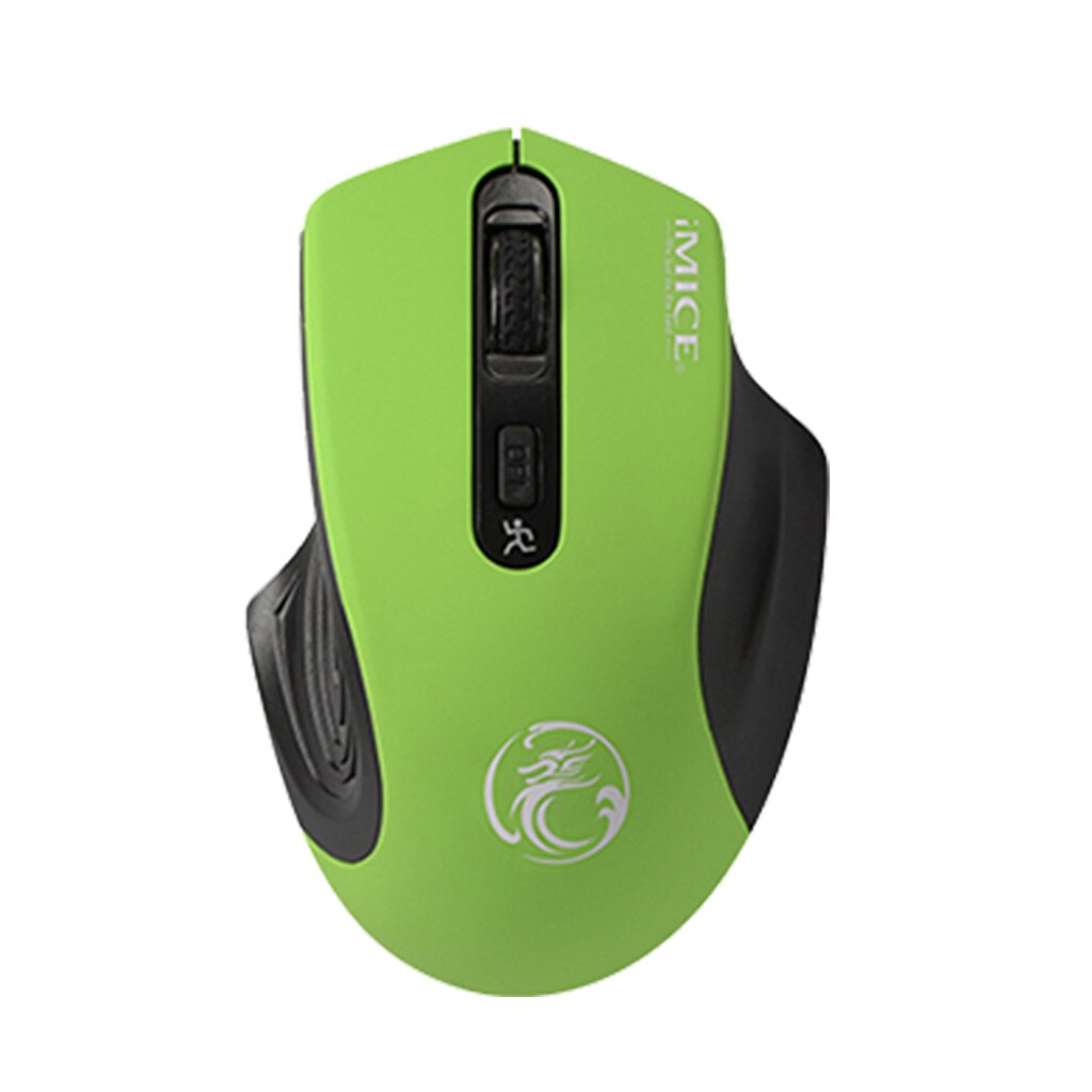 2.4G Wireless Mouse Imice E-1800 For Laptop PC Adjustable USB Receiver Game Mice Computer Ergonomic Mause For Laptop #929: GN