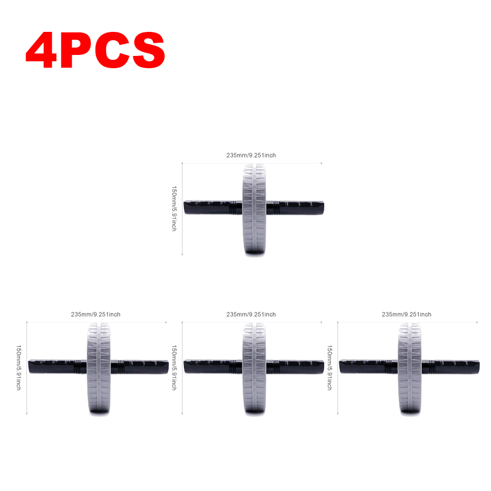 1-5 pces treino ab rolo sem ruído treinador abdominal antiderrapante rolo abdominal fortalecer equipamentos de exercício muscular para ginásio em casa: Marrom