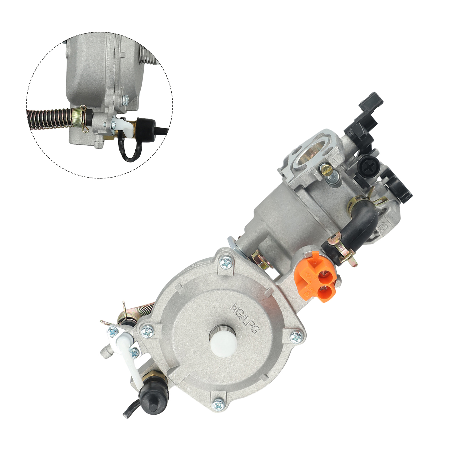 Lpg 168 170 benzingenerator dobbelt brændstof karburatorsæt 1kw to 3.5kw 168f 170f 6.5hp 2-3kw lpg/ng konverteringssæt generatordele