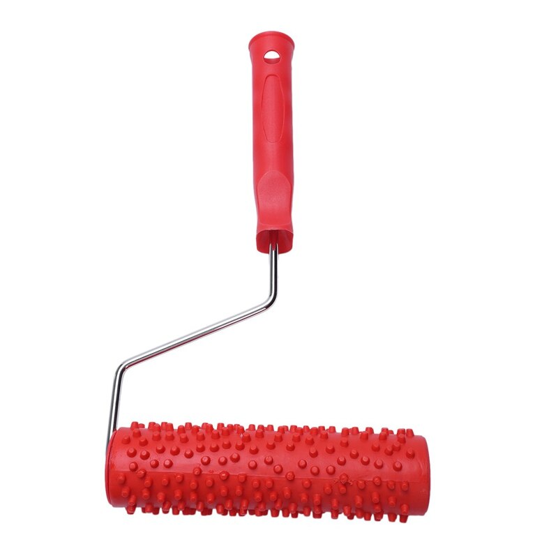 Rouleau de peinture de goutte de pluie en relief de 7 pouces avec poignée en plastique pour la décoration murale: Default Title