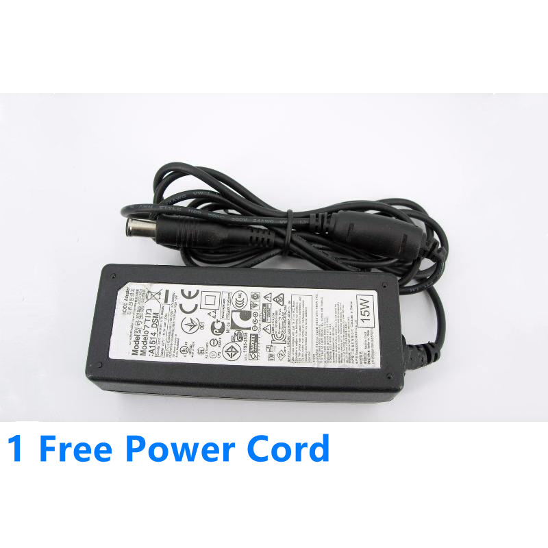 Genuine 14V 1.072A 15W A1514_DSM A1514-EPN AC Adapter For Samsung S19D300NY S19C150B S19C150F LCD MONITOR Power Supply Charger