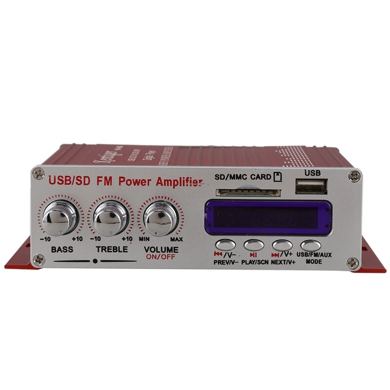 Kentiger hy- -400 hi-- fi autoradio mit verstärker,  mp3 lautsprechern, fm-radio, lcd-display, powerplayer für auto und motorrad, fernbedienung
