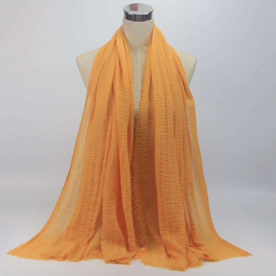 Premium Viscose Maxi Crinkle Cloud Hijab Scarf Shawl Soft Islam Muslim Women Lady Sales #J05