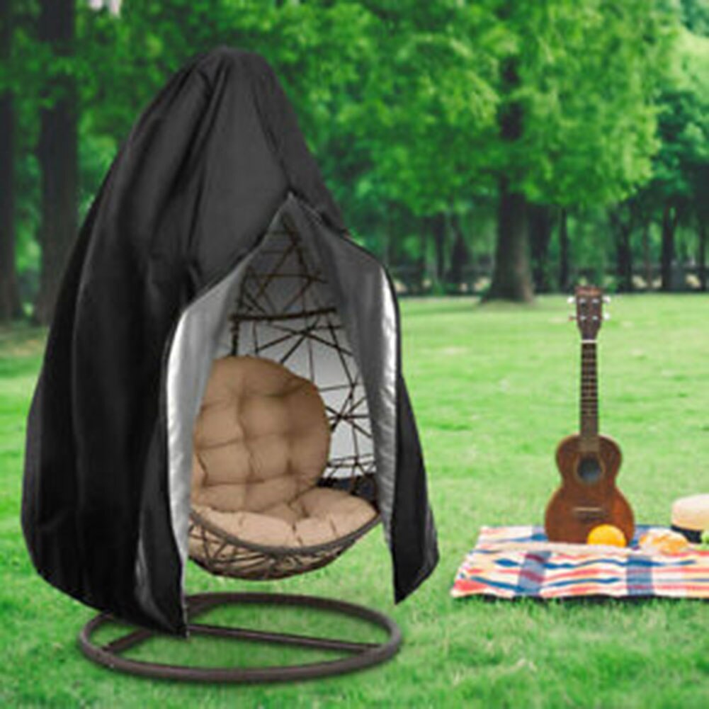 Rattan Swing Chair Cover, Patio Hanging Egg Chairs Cover Lightweight Waterproof with Zipper Dust Protector