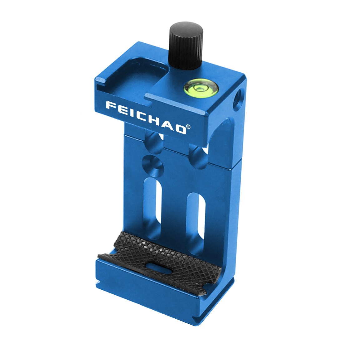 1 soporte para trípode de XJ-8, soporte para teléfono móvil, Clip para linterna, micrófono, aleación de aluminio, con montura para zapata fría de nivel de burbuja