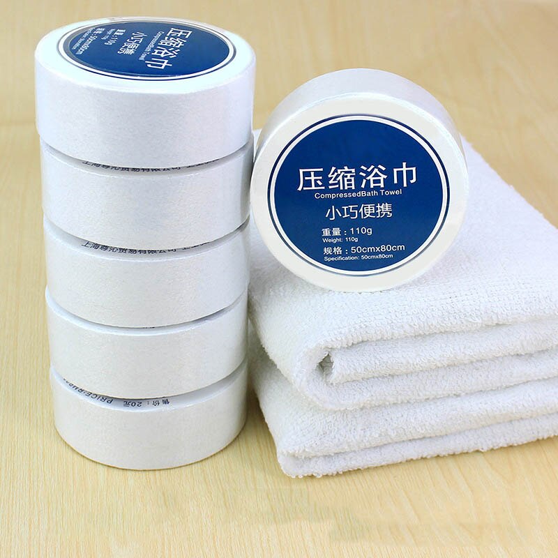 Compressed Towel Face Bath Washcloths Portable Soft For Travel Camping Outdoor AC889