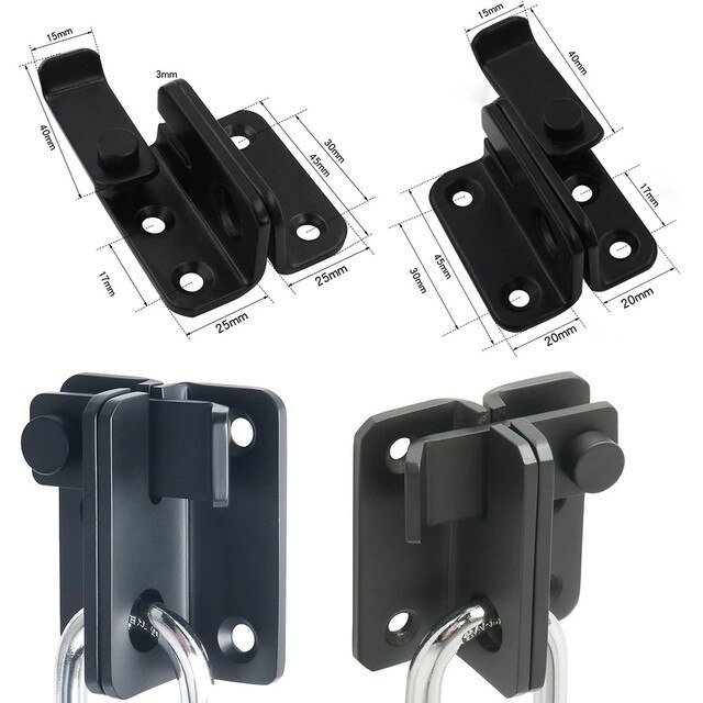 Garden Gate Door Bolt Hardware Heavy Duty Latch Latch Catch Anti-corrosion: Small Left