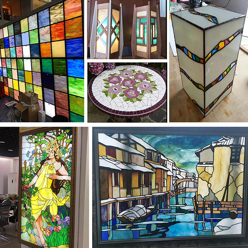 Mehrfarbige Glasmosaik fliesen quadratische Mosaiks teine DIY Mosaik für Kunst handwerk Herstellung mit Kasten für Handwerk Hobby Kunst Zauberstab dekoration