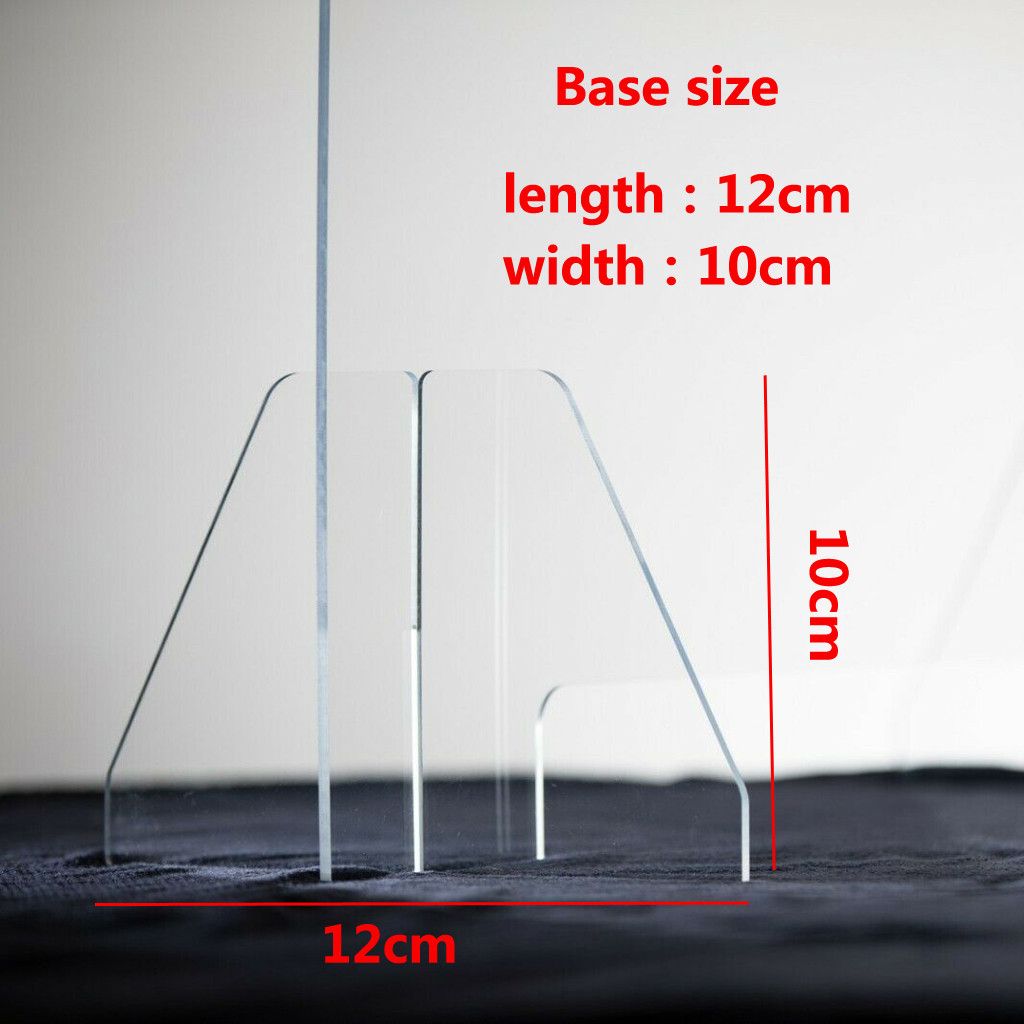 Sneeze Guard Shield Protection Safety Counter Top Perfection Reception Counter Side Office Reception Droplet Defense 3 Sizes
