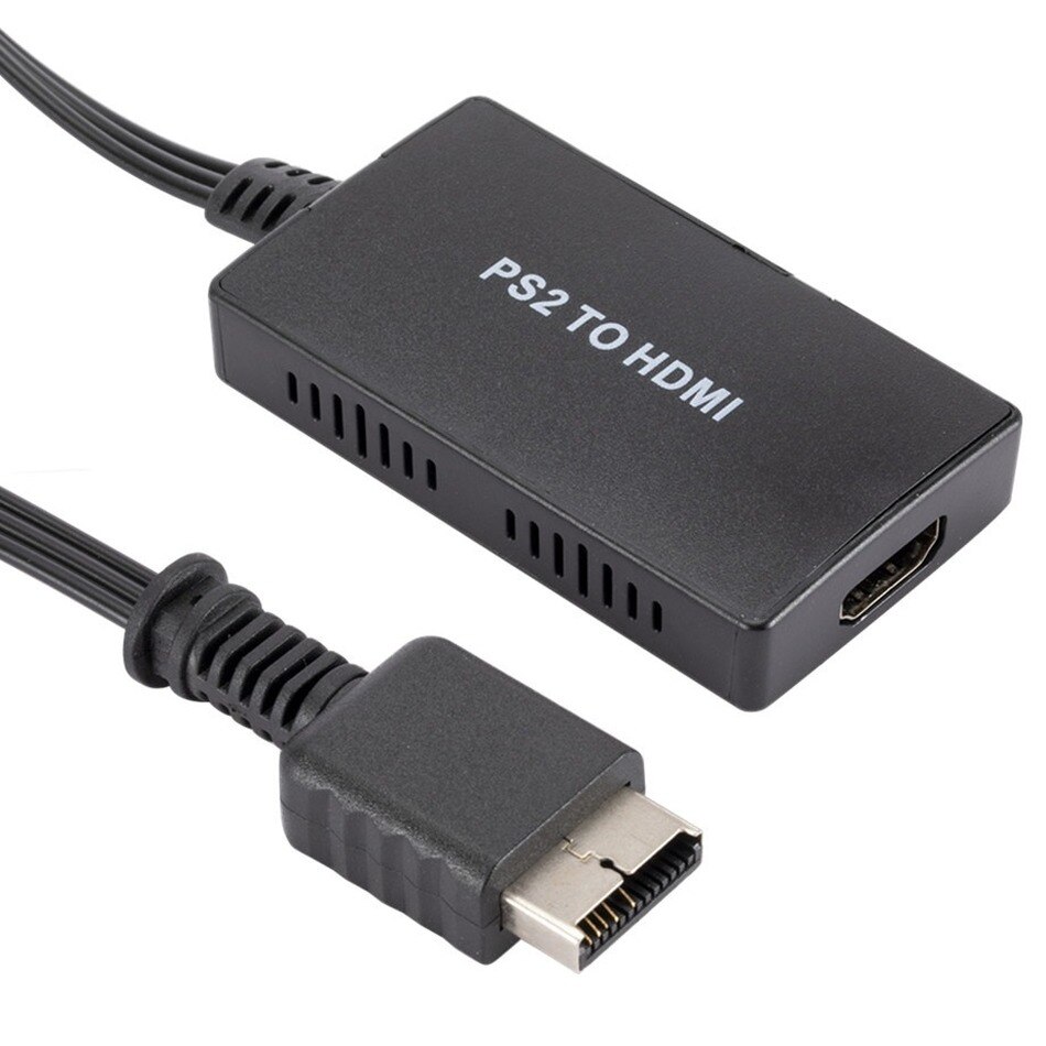 Wvvmvv Hd PS2 Naar Hdmi Converter Adapter, PS2 Naar Hdmi Kabel PS2 Naar Hdmi Ondersteuning 1080P, aansluiten Een PS2 Om Een Moderne Tv Met Hdmi