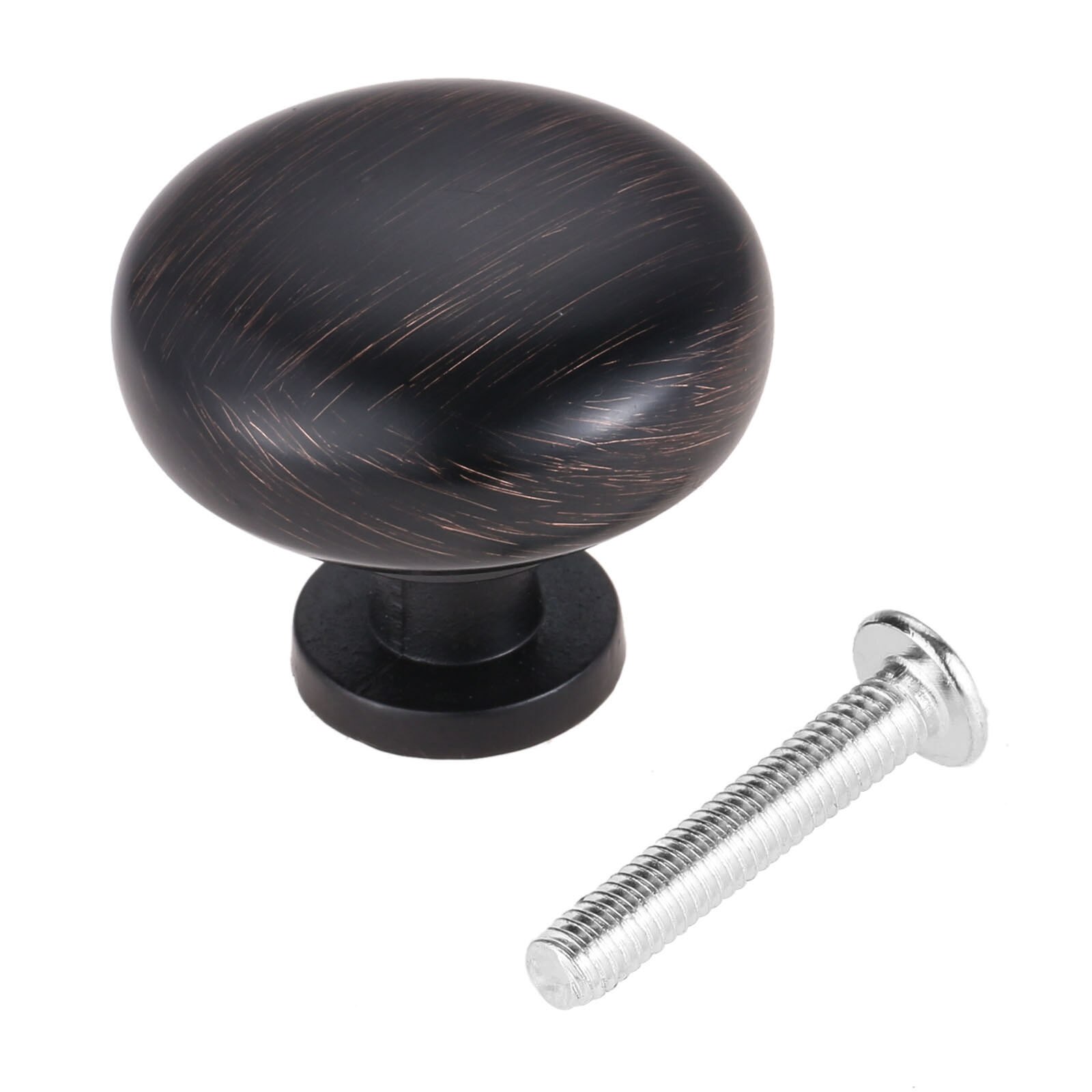 1Pc Ronde Knop Enkel Gat Zinklegering Keuken Kast Lade Kast Deurgrepen Meubels Accessoires: Antique Red Black