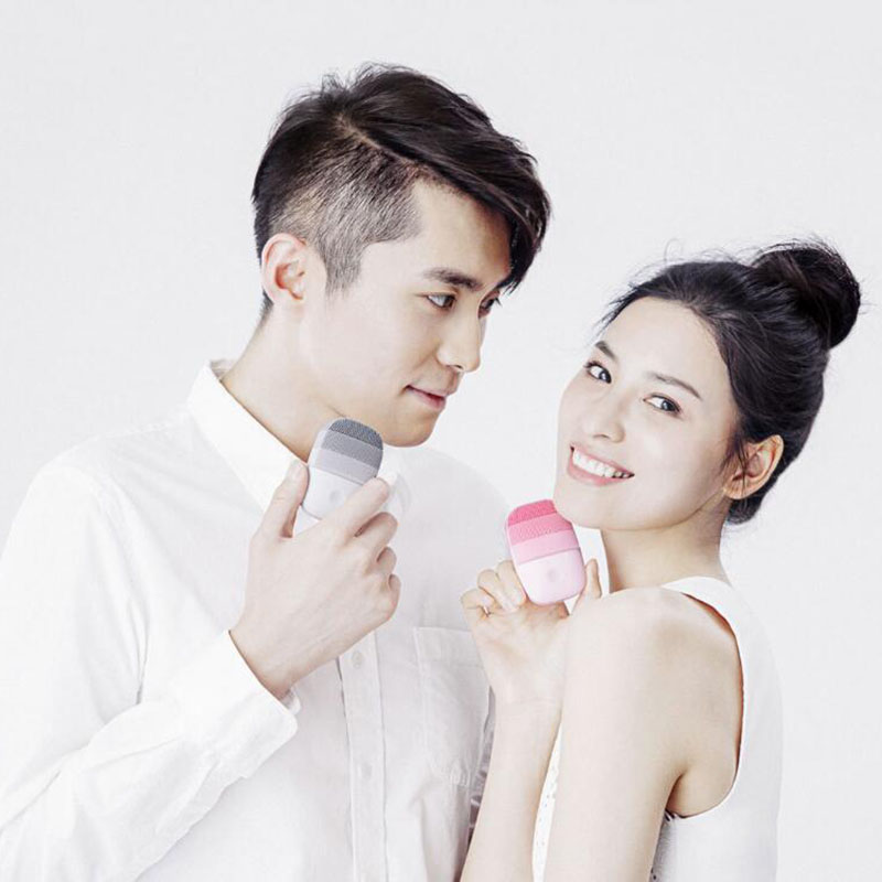 Xiaomi inFace Electric Deep Facial Cleaning Massage Brush Sonic Face Washing IPX7 Waterproof Silicone Face Cleanser Skin Care