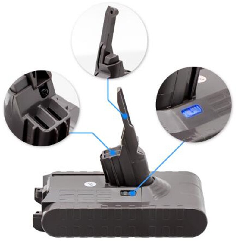 Batteria 38000mAh 21.6V per batteria Dyson V8 batteria ricaricabile per aspirapolvere assoluto/soffice/animale/Li-ione V8