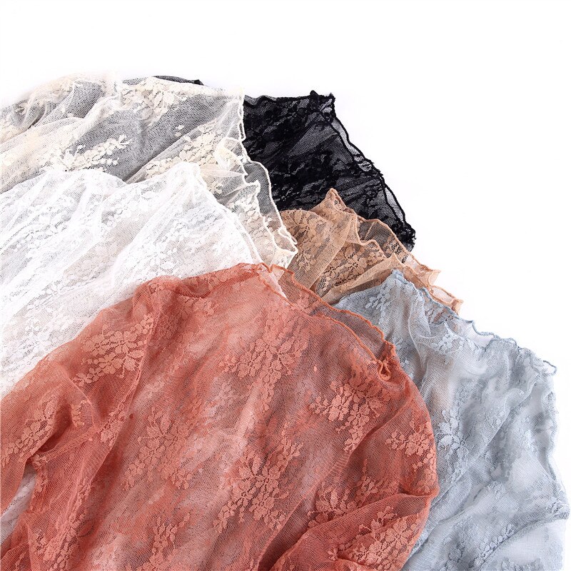 Netten, bottom shirts, lange mouwen, kant tops.