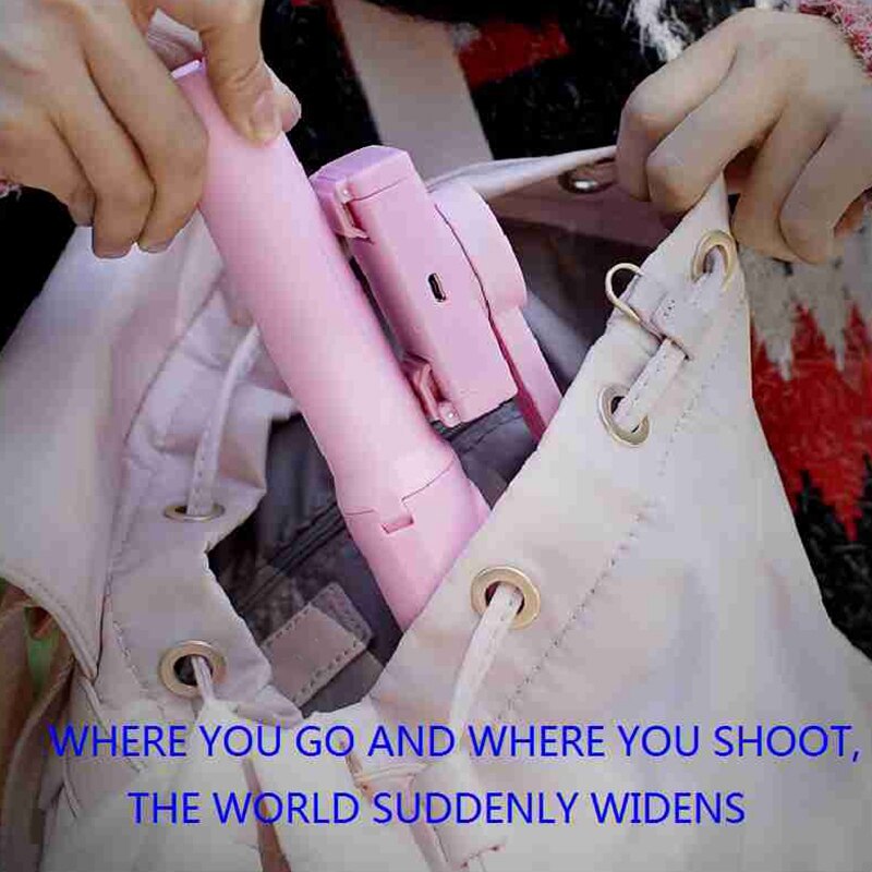 H5 Handheld Stabilizer Tripod Selfie Stick Holder Gimbal Stabilizer with Stand for iPhone/ Android Smartphone