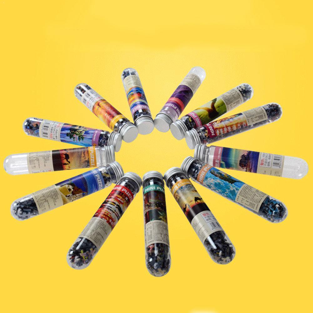 150 Piece Tube Scenery Intelligent Puzzles For Children Interactive Jigsaw Education Learning Brain Adults Teaser Toy Assem L7P0