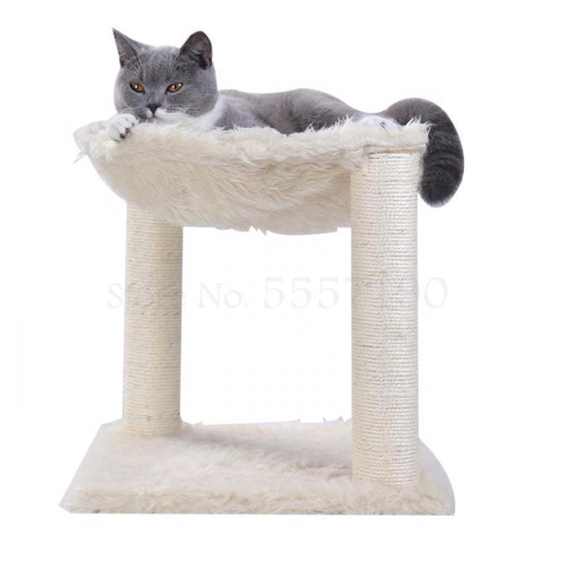 Sisal kattenklimrek kattennest krabpaal geïntegreerd klein kattenhuis hangmat klimrek kattengrijpplank kattengrijppaal eenvoudig