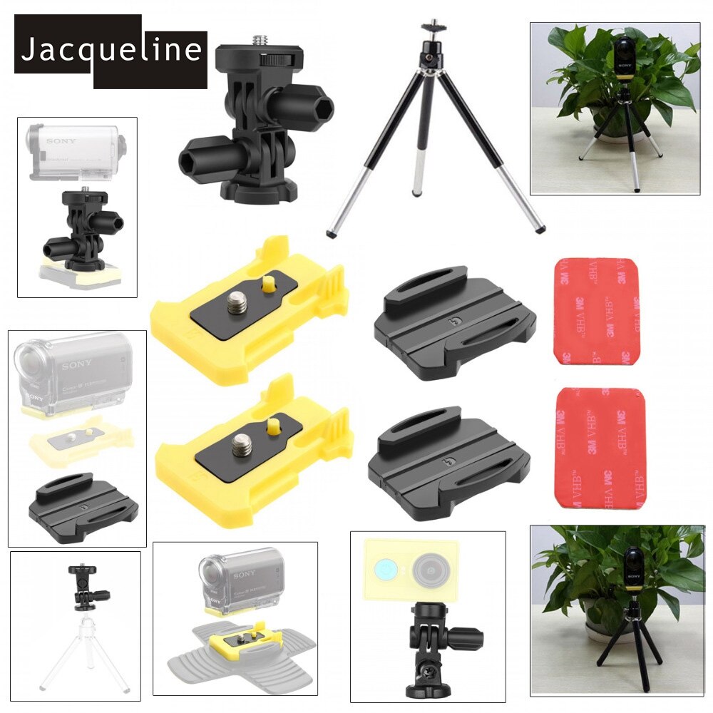 Jacqueline voor Accessoires Arm Kit Adapter Statief mount voor Sony Action Cam AS100V AS20 AS200V FDR-X1000V W 4 K AS30V AZ1 Mini