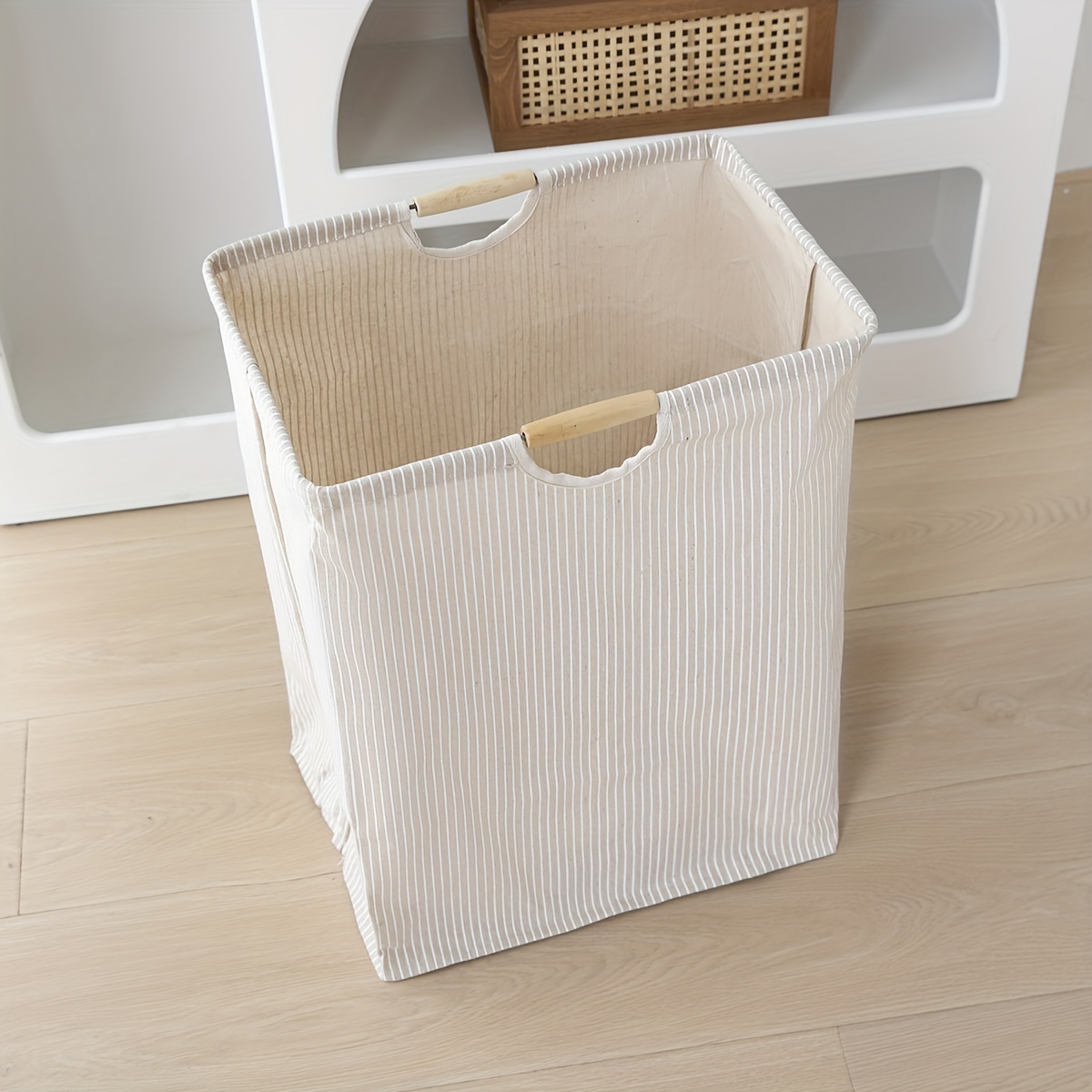 Cesto grande para la colada con doble asa, cesto para ropa sucia para dormitorio, baño, impermeable, independiente, cesta alta para la colada, 1 ud.