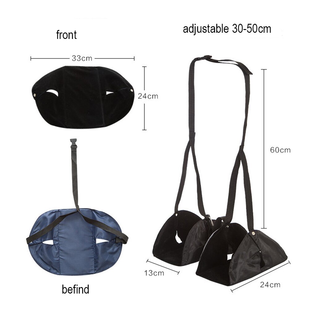 Hamac repose-pieds confortable suspendu, fabriqué avec mousse à mémoire de forme, pour voyage et bureau